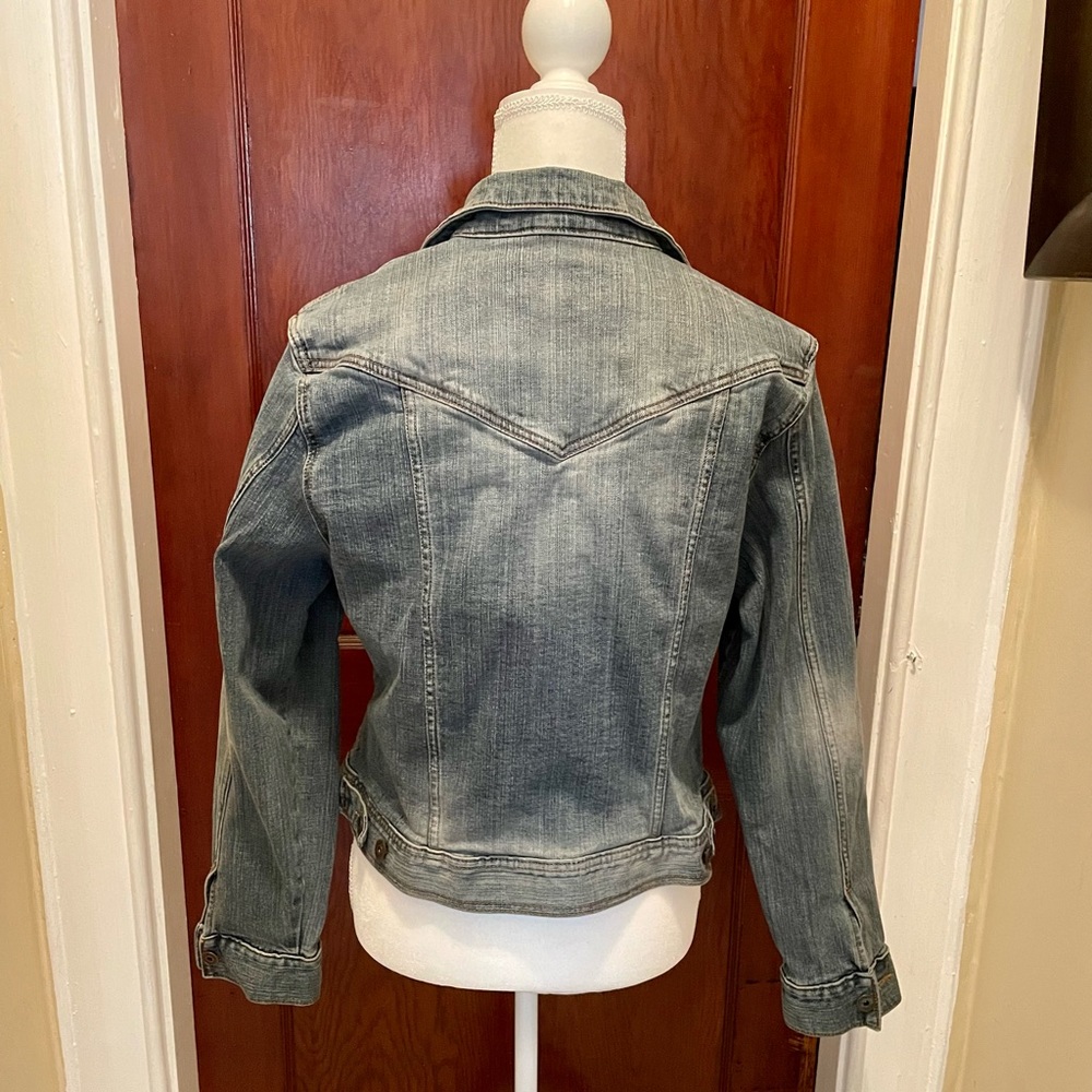 Vintage Riders Copper Collection Distressed Jean Jacket - Picture 2 of 5